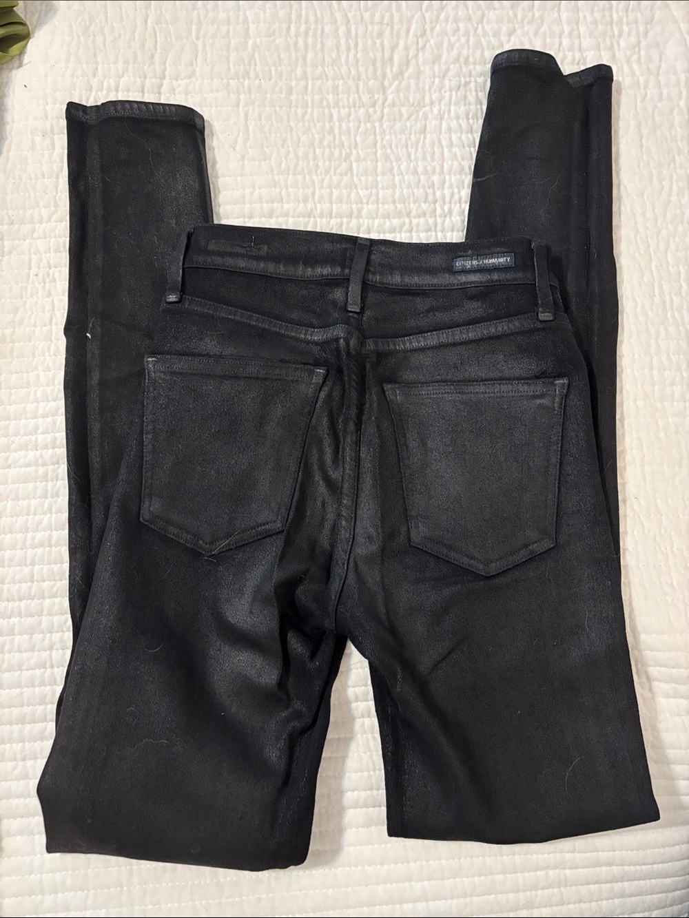 Citizens of H 24 Black Women’s Coated Skinny Jeans